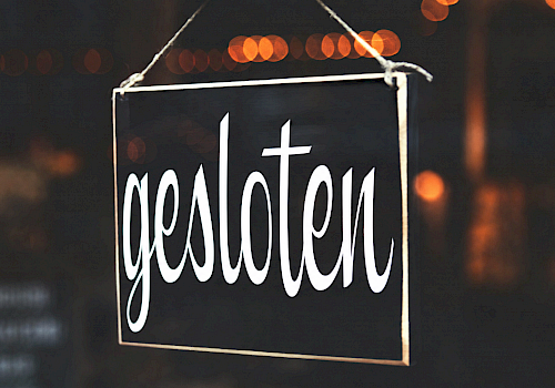 GESLOTEN TIJDENS HEMELVAARTWEEKEND
